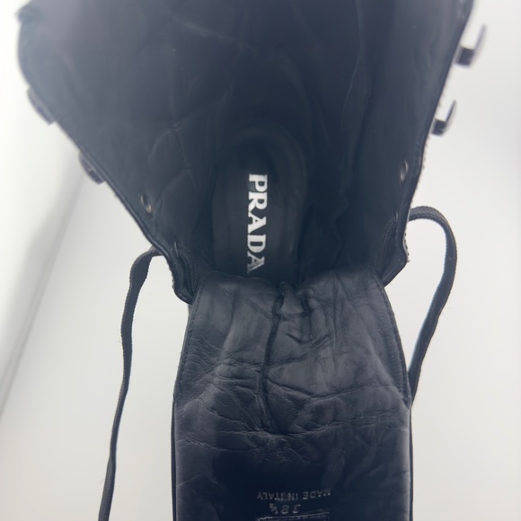 Prada triangle-logo 110mm boots - Picture 14 of 16